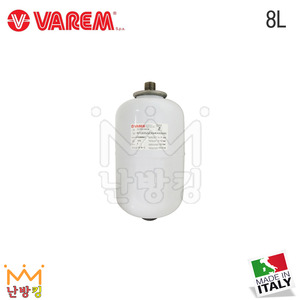 [VAREM]바램 밀폐형팽창탱크/질소탱크 8L/8리터 (기본셋팅압력3.5bar)